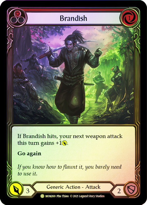 Brandish (Red) Rainbow Foil English