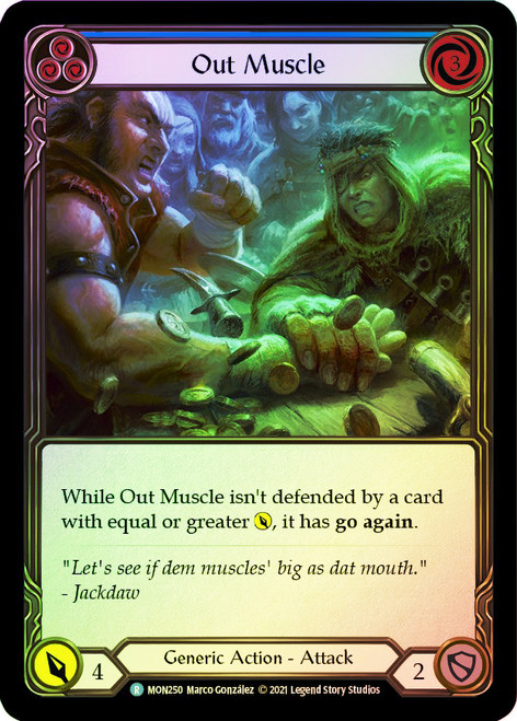 Out Muscle (Blue) Rainbow Foil English
