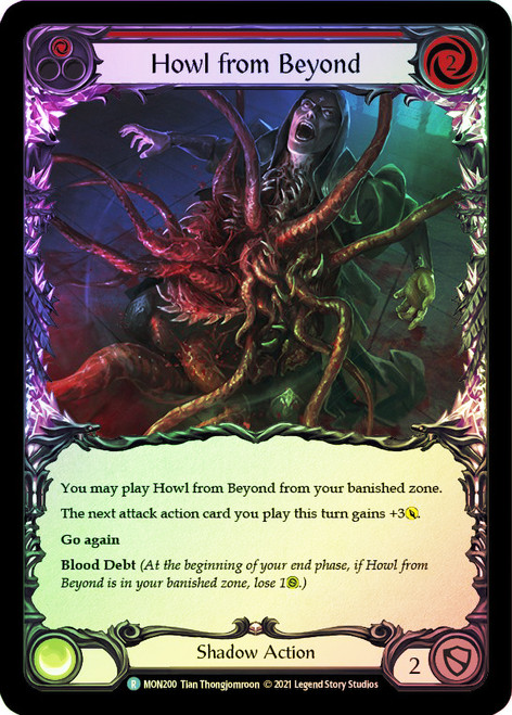Howl from Beyond (Red) Rainbow Foil English