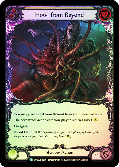 Howl from Beyond (Yellow) Rainbow Foil English