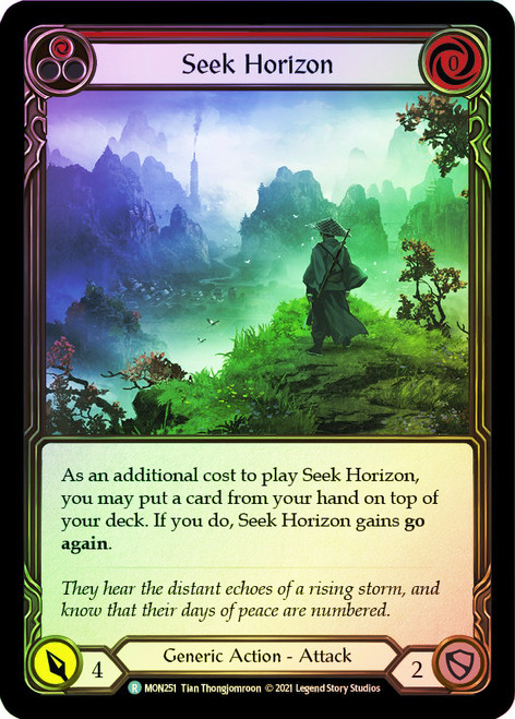 Seek Horizon (Red) Rainbow Foil English