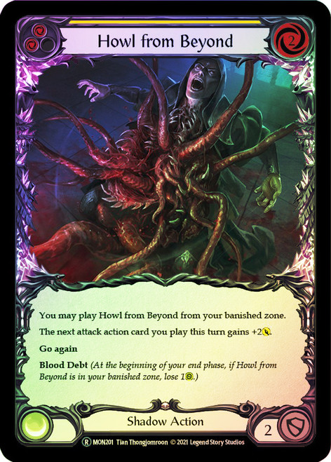 Howl from Beyond (Yellow) Rainbow Foil English