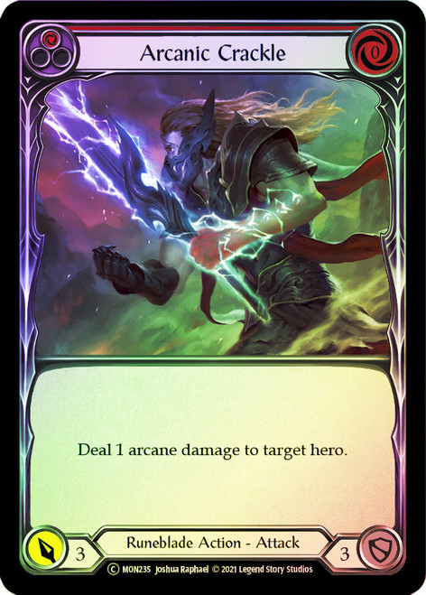 Arcanic Crackle (Red) Rainbow Foil English