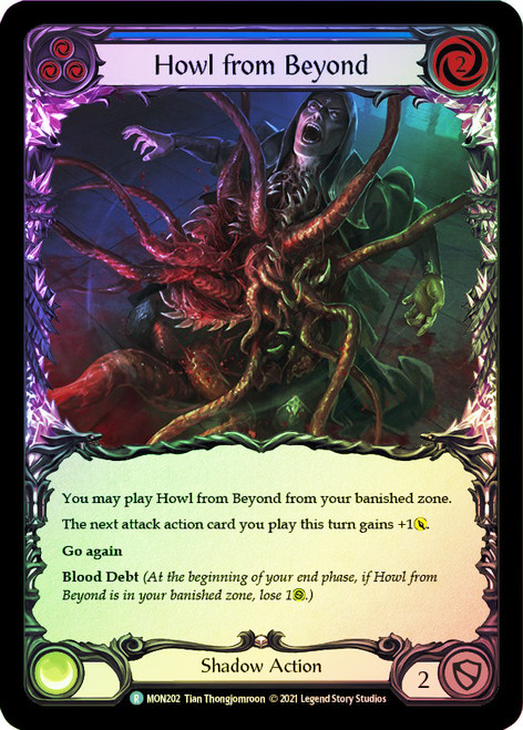 Howl from Beyond (Blue) Rainbow Foil English