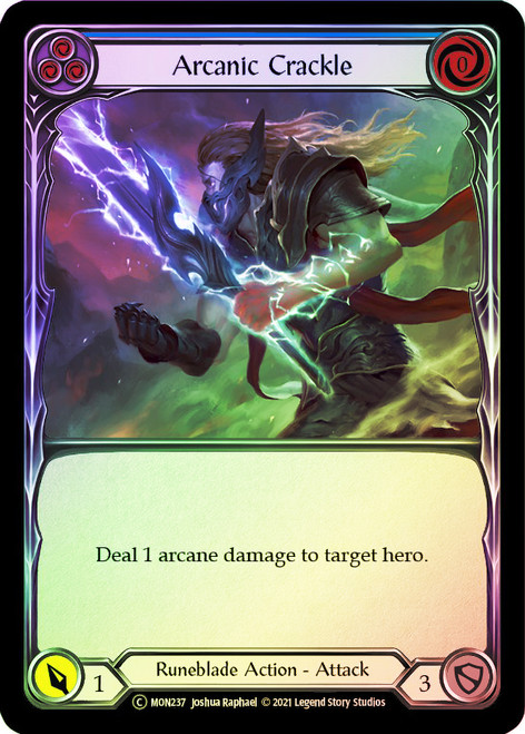 Arcanic Crackle (Blue) Rainbow Foil English