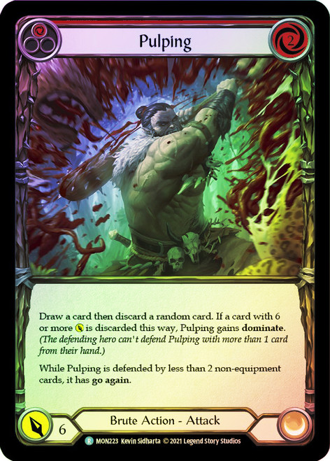 Pulping (Red) Rainbow Foil English