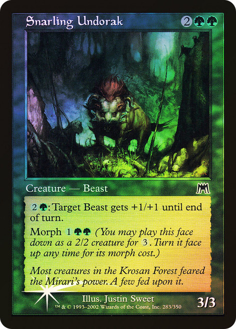Snarling Undorak\nOnslaught\nSingle\nMagic The Gathering
