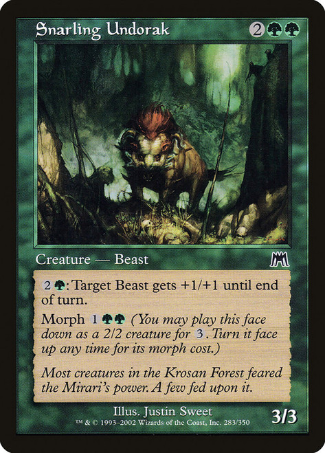 Snarling Undorak\nOnslaught\nSingle\nMagic The Gathering