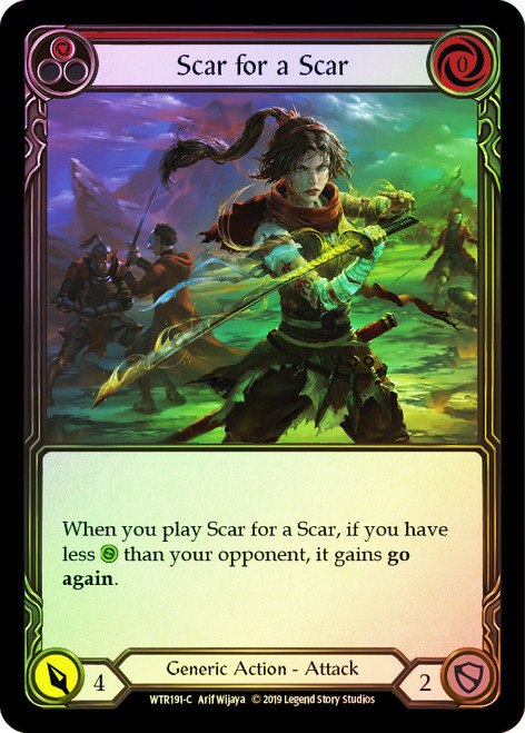Scar for a Scar (Red) Rainbow Foil English
