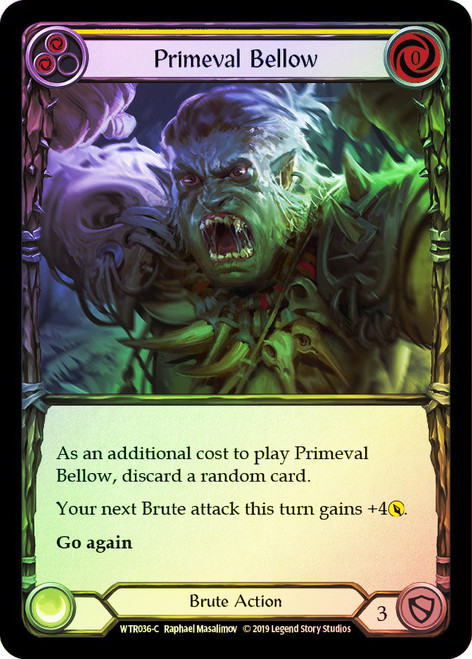 Primeval Bellow (Yellow) Rainbow Foil English