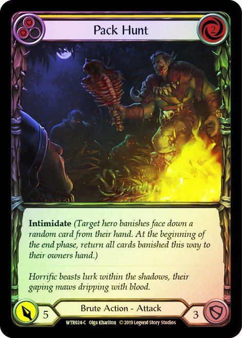 Pack Hunt (Yellow) Rainbow Foil English