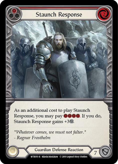 【fab】Flesh and Blood Staunch Response Staunch Response (Red) | History Pack 1 | Star City Games