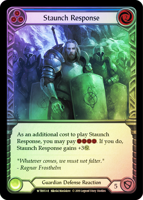 Staunch Response (Blue) Rainbow Foil English