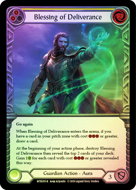 Blessing of Deliverance (Yellow) Rainbow Foil English