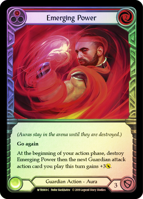 Emerging Power (Red) Rainbow Foil English