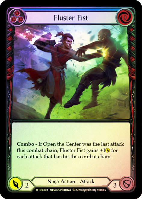 Fluster Fist (Blue) Rainbow Foil English