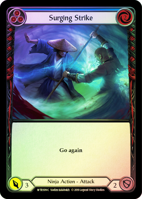 Surging Strike (Blue) Rainbow Foil English