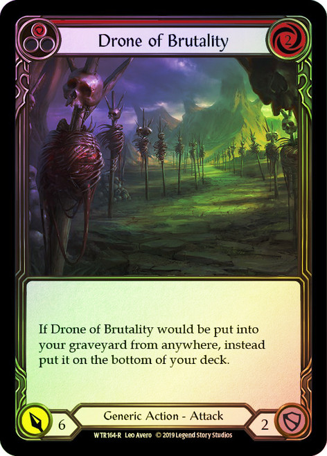 Drone of Brutality (Red) Rainbow Foil English