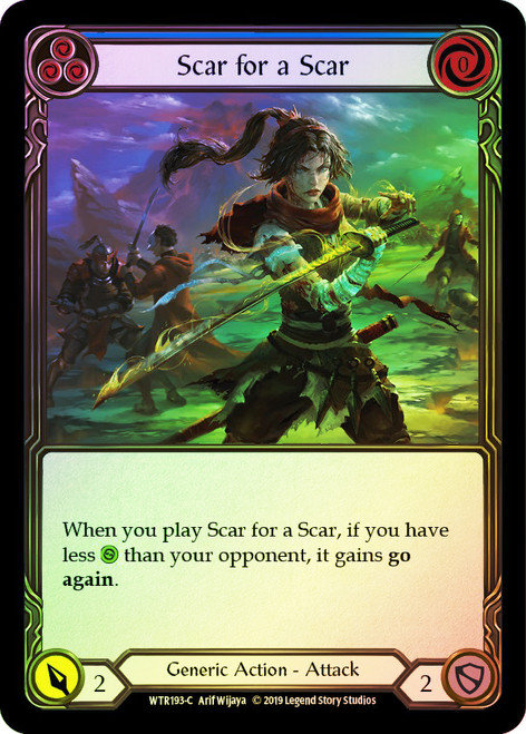 Scar for a Scar (Blue) Rainbow Foil English