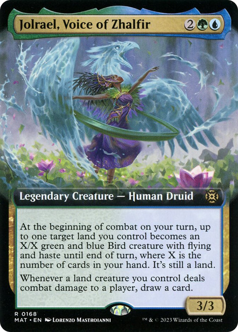 Jolrael, Voice of Zhalfir (Extended Art)\nMarch of the Machine: The Aftermath - Variants\nSingle\nMagic The Gathering
