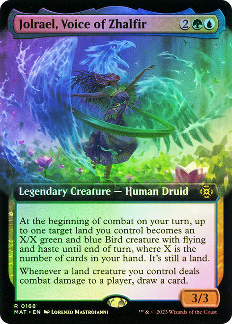 Jolrael, Voice of Zhalfir (Extended Art)\nMarch of the Machine: The Aftermath - Variants\nSingle\nMagic The Gathering