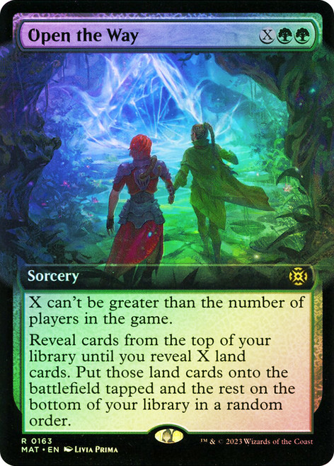 Open the Way (Extended Art)\nMarch of the Machine: The Aftermath - Variants\nSingle\nMagic The Gathering
