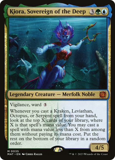 Kiora, Sovereign of the Deep\nMarch of the Machine: The Aftermath\nSingle\nMagic The Gathering