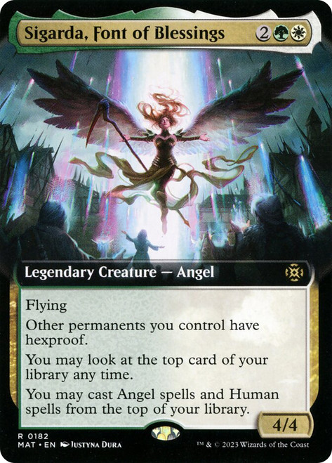 Sigarda, Font of Blessings (Extended Art)\nMarch of the Machine: The Aftermath - Variants\nSingle\nMagic The Gathering