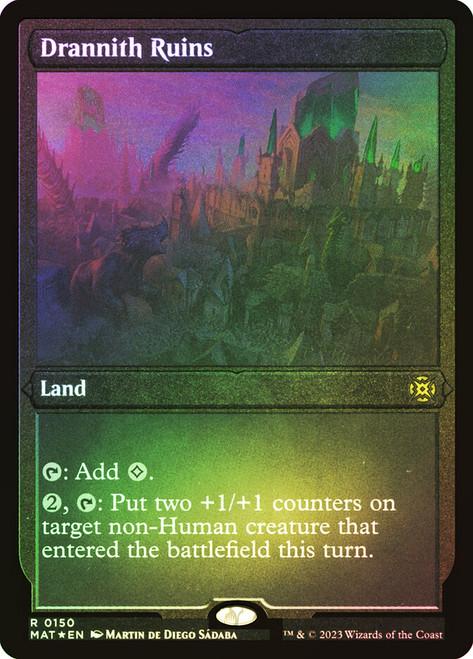 Drannith Ruins (Foil Etched)\nMarch of the Machine: The Aftermath - Alternate Foil\nSingle\nMagic The Gathering