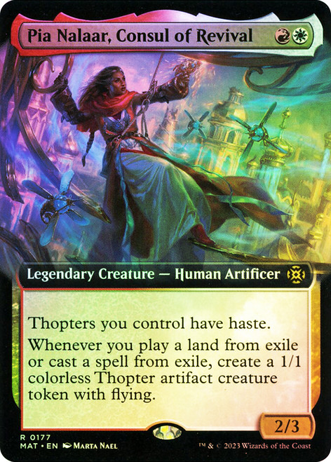 Pia Nalaar, Consul of Revival (Extended Art)\nMarch of the Machine: The Aftermath - Variants\nSingle\nMagic The Gathering