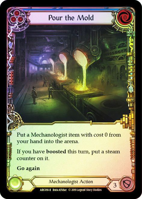 Pour the Mold (Blue) Rainbow Foil English