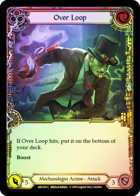 Over Loop (Red) Rainbow Foil English
