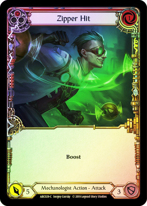 Zipper Hit (Red) Rainbow Foil English