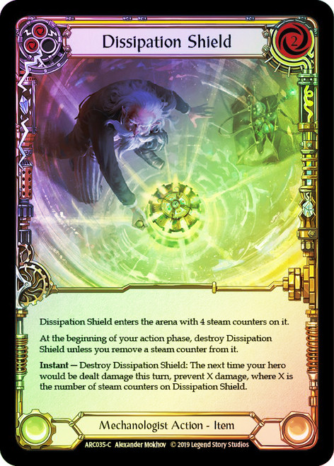Dissipation Shield (Yellow) Rainbow Foil English