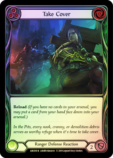 Take Cover (Blue) Rainbow Foil English