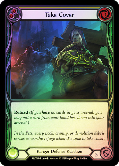 Take Cover (Yellow) Rainbow Foil English