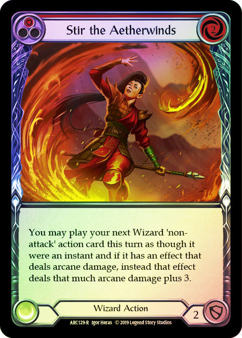 Stir the Aetherwinds (Red) Rainbow Foil English