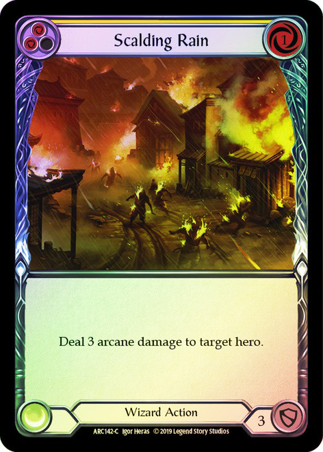 Scalding Rain (Yellow) Rainbow Foil English