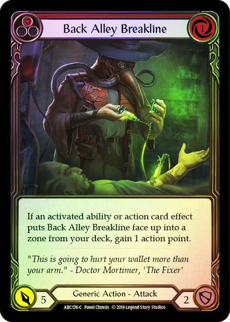 Back Alley Breakline (Red) Rainbow Foil English