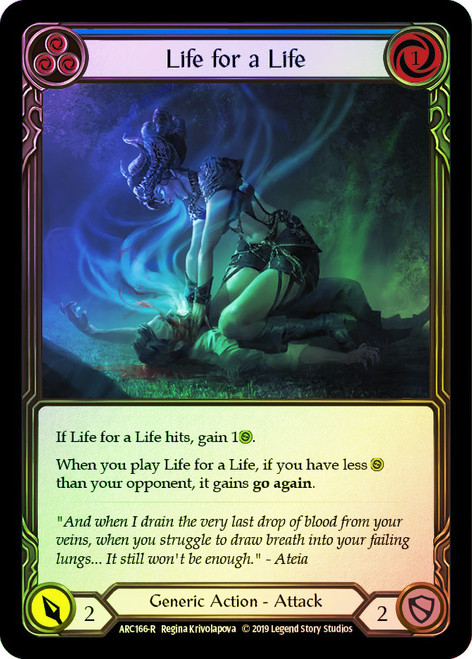 Life for a Life (Blue) Rainbow Foil English