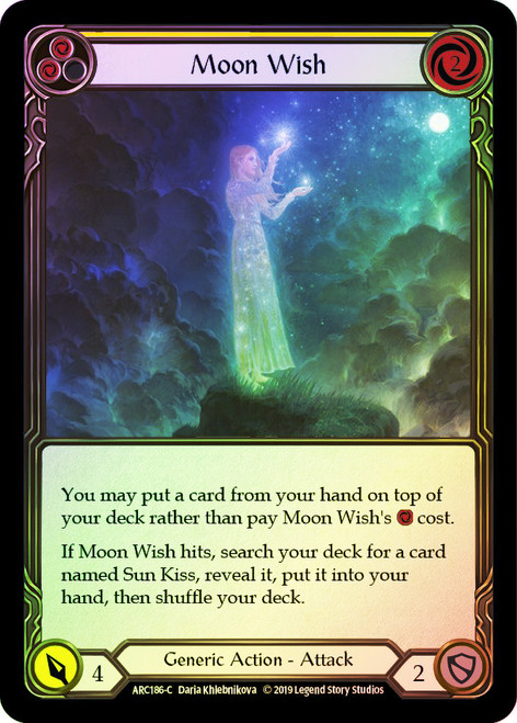 Moon Wish (Yellow) Rainbow Foil English