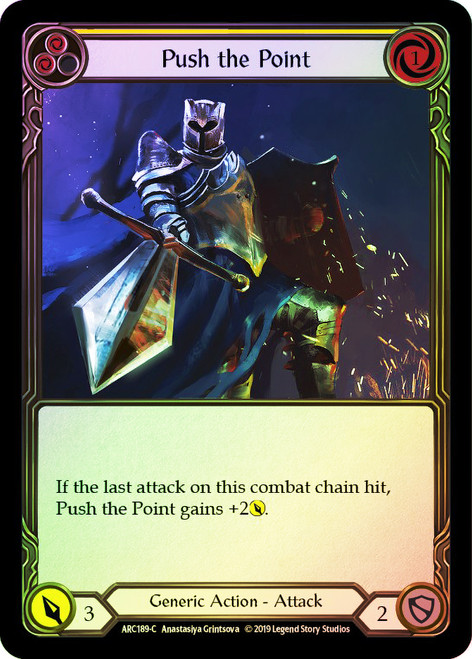 Push the Point (Yellow) Rainbow Foil English