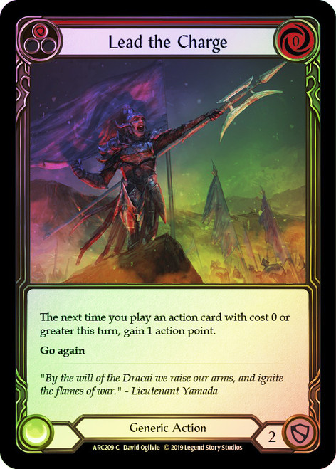 Lead the Charge (Red) Rainbow Foil English