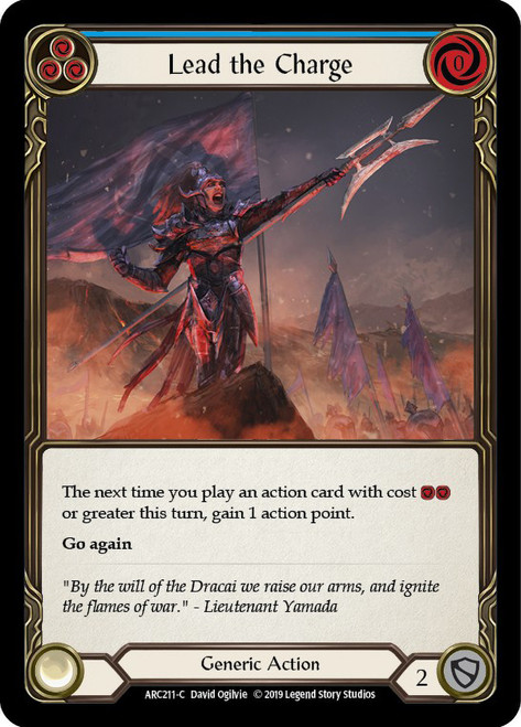 Lead the Charge (Blue) | Arcane Rising (1st Edition) | Star City Games
