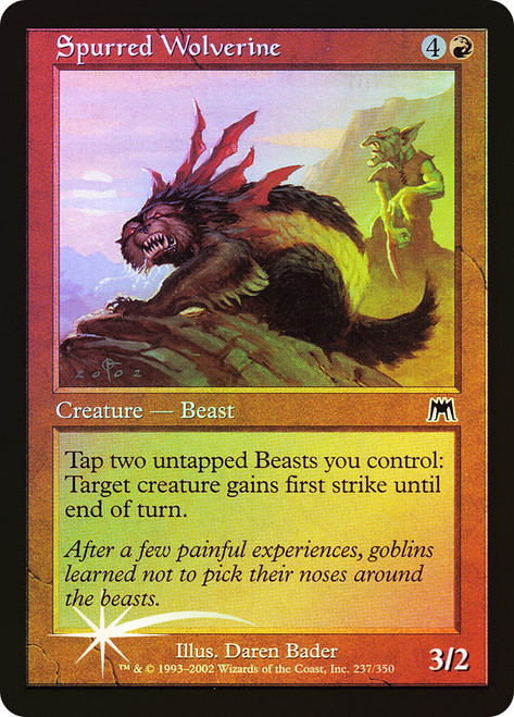 Spurred Wolverine\nOnslaught\nSingle\nMagic The Gathering