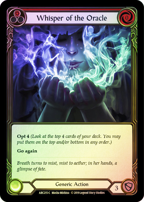 Whisper of the Oracle (Red) Rainbow Foil English