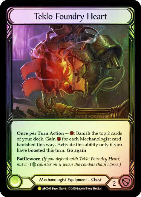 Teklo Foundry Heart Rainbow Foil English