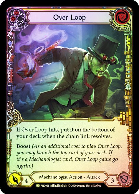 Over Loop (Yellow) Rainbow Foil English