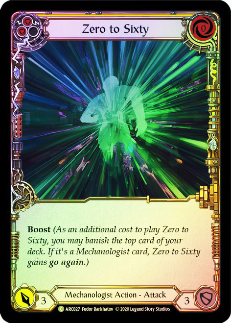 Zero to Sixty (Yellow) | Arcane Rising (1st Edition) | Star City Games