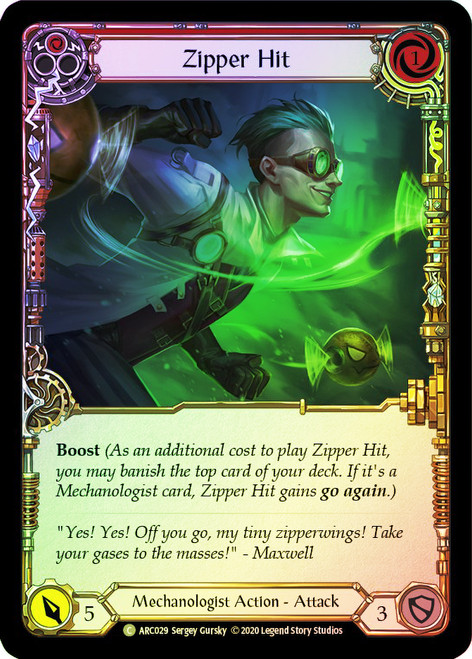 Zipper Hit (Red) Rainbow Foil English